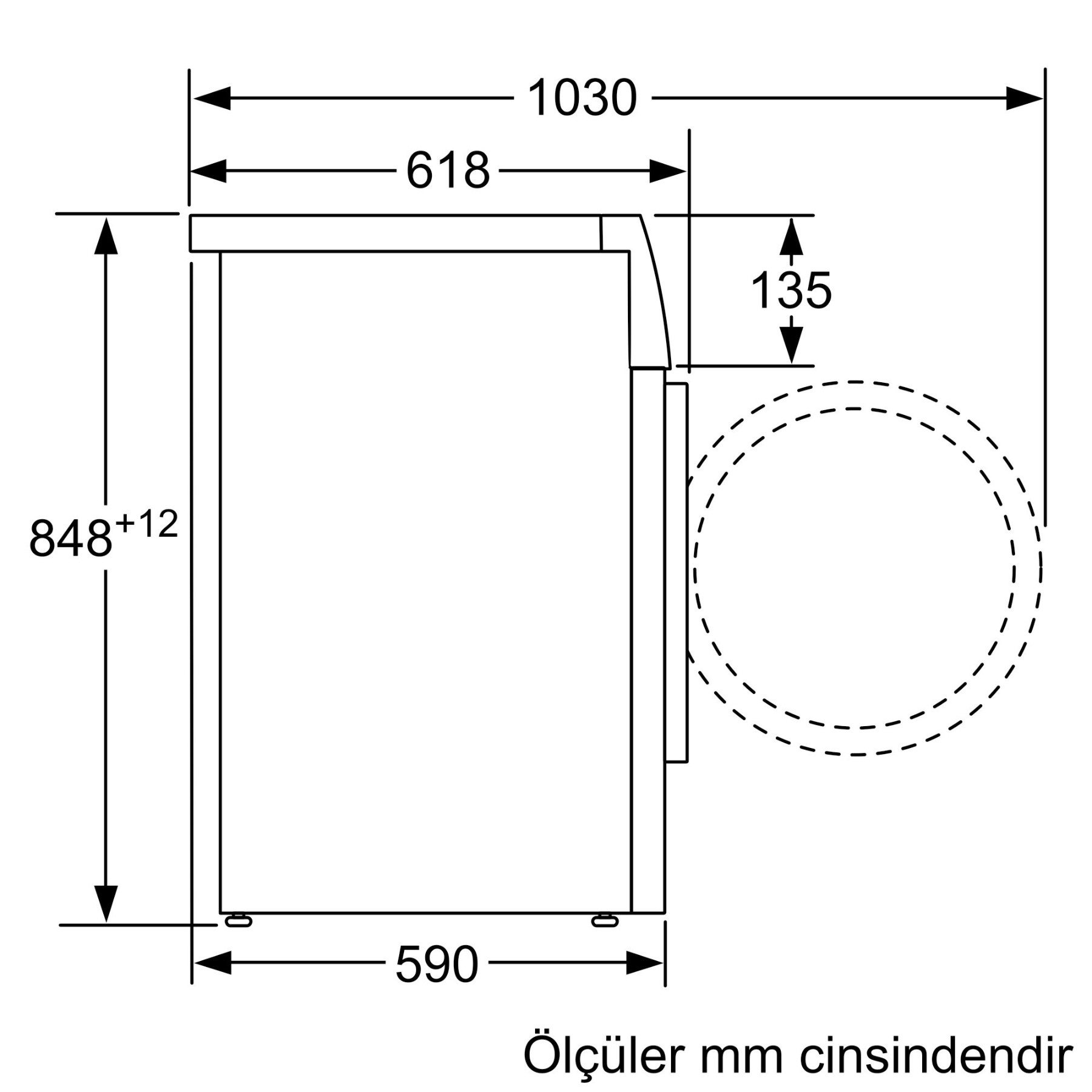 WAU24T90TR Serie | 4 Çamaşır Makinesi 9 kg 1200 dev./dak.