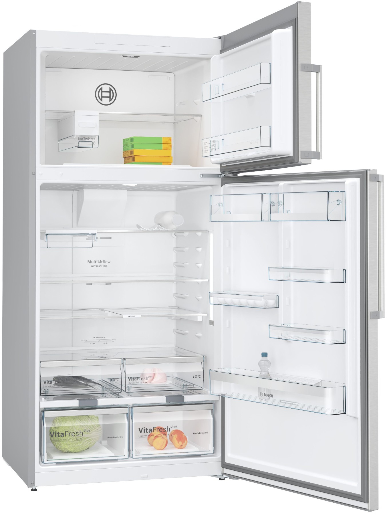 KDN86AIE0N Serie | 6 Üstten Donduruculu Buzdolabı 186 x 86 cm Kolay temizlenebilir Inox