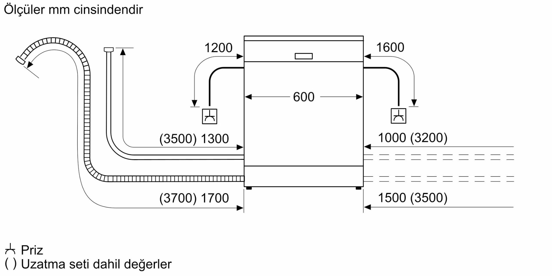 SGS4IKI61T Serie | 4 Solo Bulaşık Makinesi 60 cm Inox