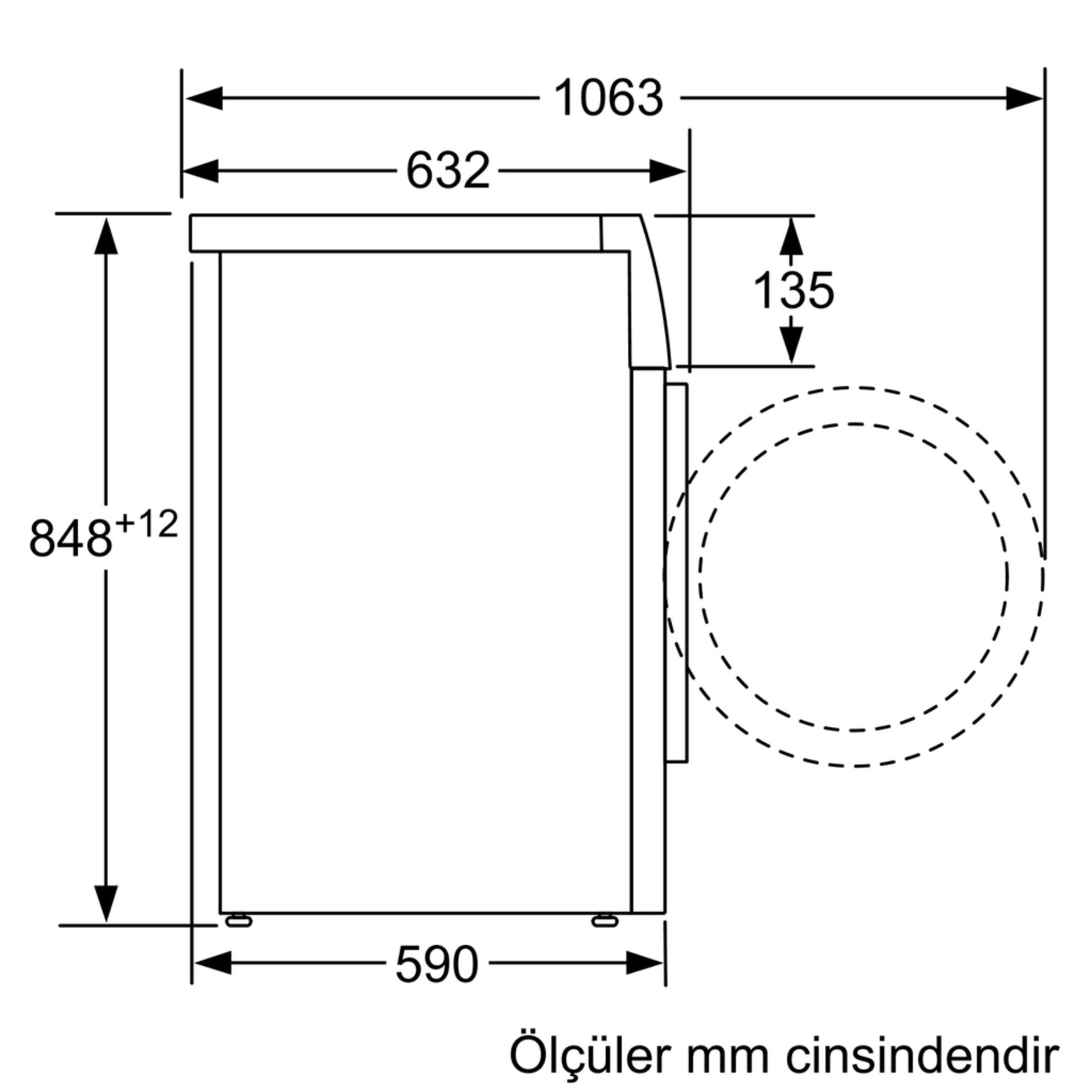 WAL28QH0TR Serie | 6 Çamaşır Makinesi 10 kg 1400 dev./dak.