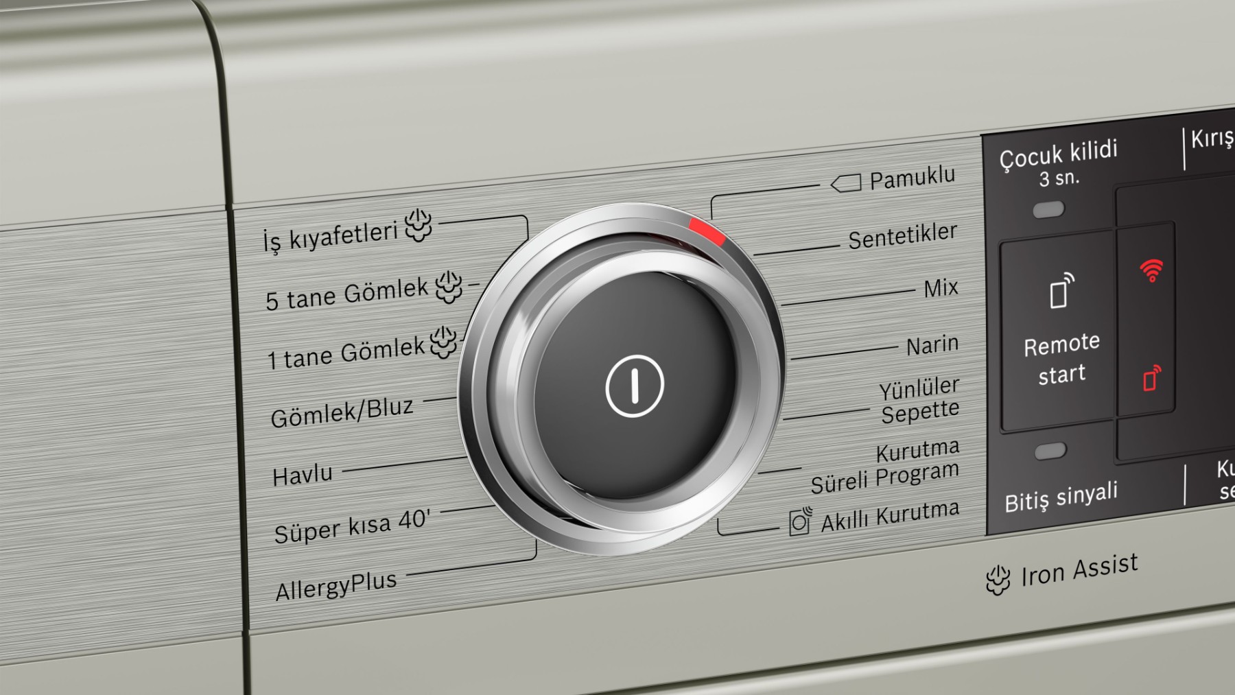 WTX87K8XTR Serie | 8 Isı Pompalı Kurutma Makinesi 9 kg Silver
