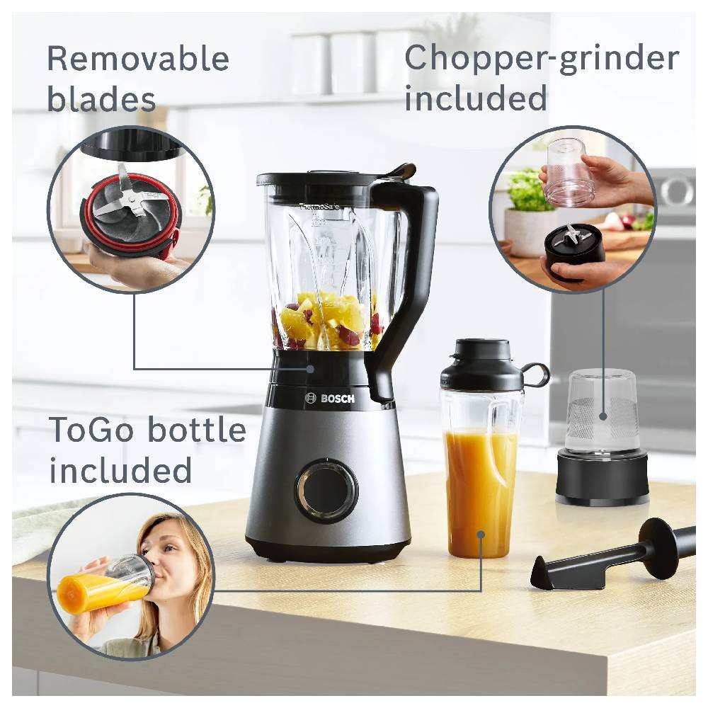 MMB6177S Blender VitaPower Serie | 4 1200 W Gümüş