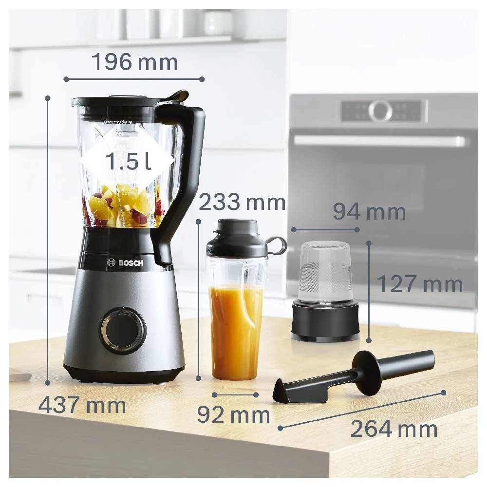 MMB6177S Blender VitaPower Serie | 4 1200 W Gümüş