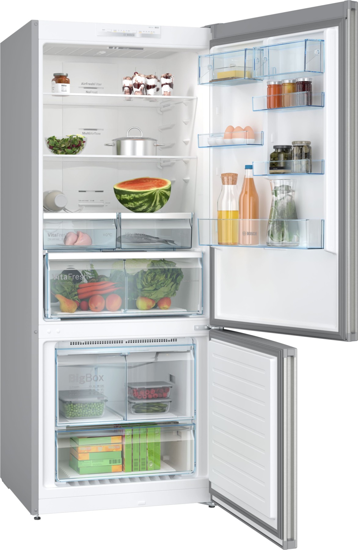 KGN76VIE0N Serie 4 Alttan Donduruculu Buzdolabı 186 x 75 cm Kolay temizlenebilir Inox