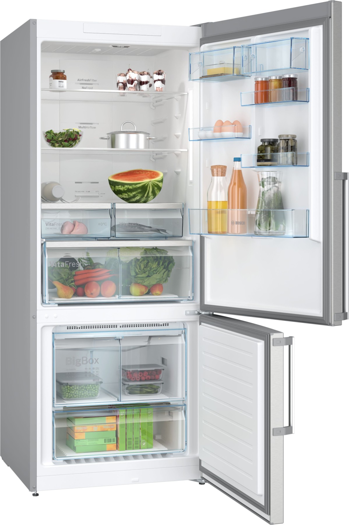 KGN76CIE0N Serie 6 Alttan Donduruculu Buzdolabı 186 x 75 cm Kolay temizlenebilir Inox