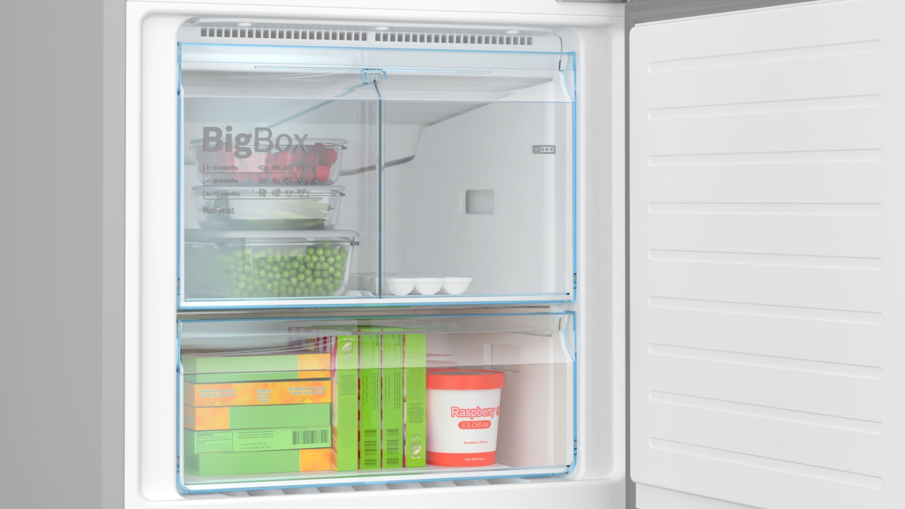 KGN55VIF1N Serie 4 Alttan Donduruculu Buzdolabı 186 x 70 cm Kolay temizlenebilir Inox