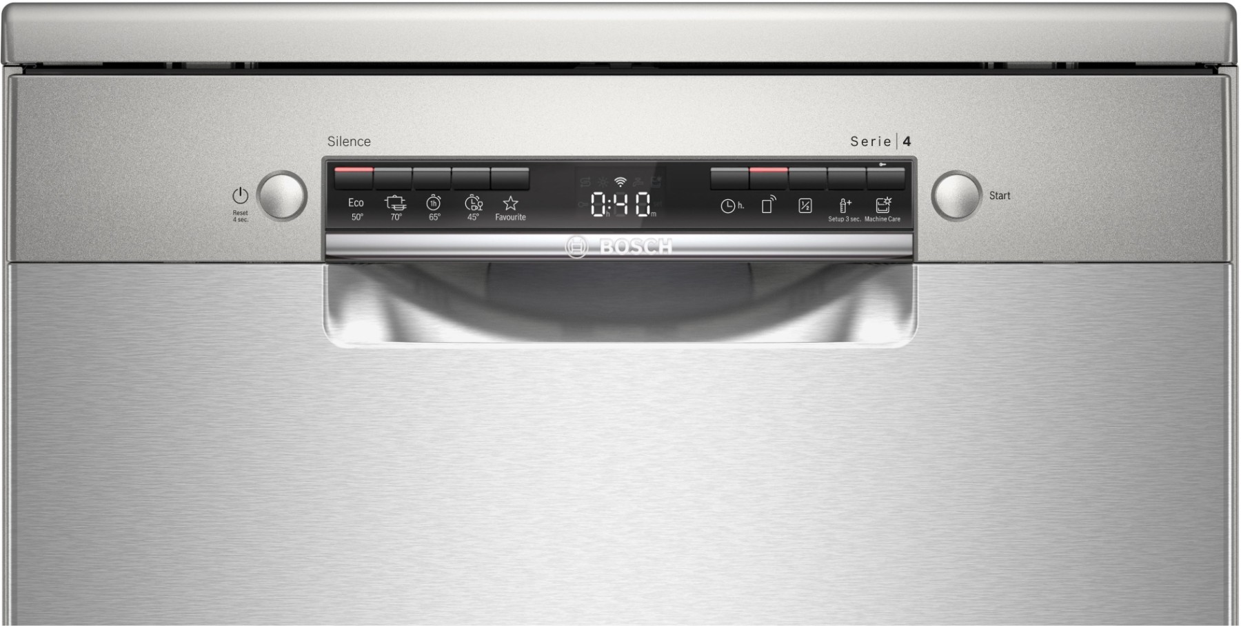 SMS4IKI51T Serie 4 Solo Bulaşık Makinesi 60 cm Gümüş Inox