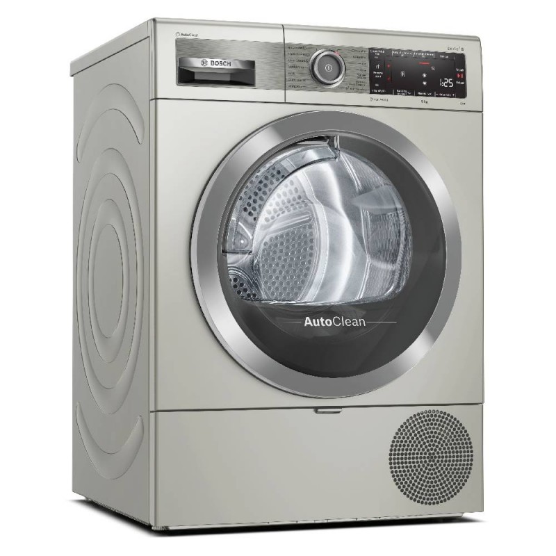 WTX87K8XTR Serie | 8 Isı Pompalı Kurutma Makinesi 9 kg Silver